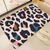 Fashion Leopard Print Bathroom Mat Kids Room Bedroom Decoration Balcony Anti-Slip Doormat Living Room Welcome Rug