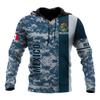 2025 Europe, America, Europe and America men's sweater Mexico logo boys sweater 3D printing autumn and winter hooded sweater