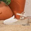 Spring Roman-Style Wedge Sandals - Round Toe, Thick Sole, PU Finish