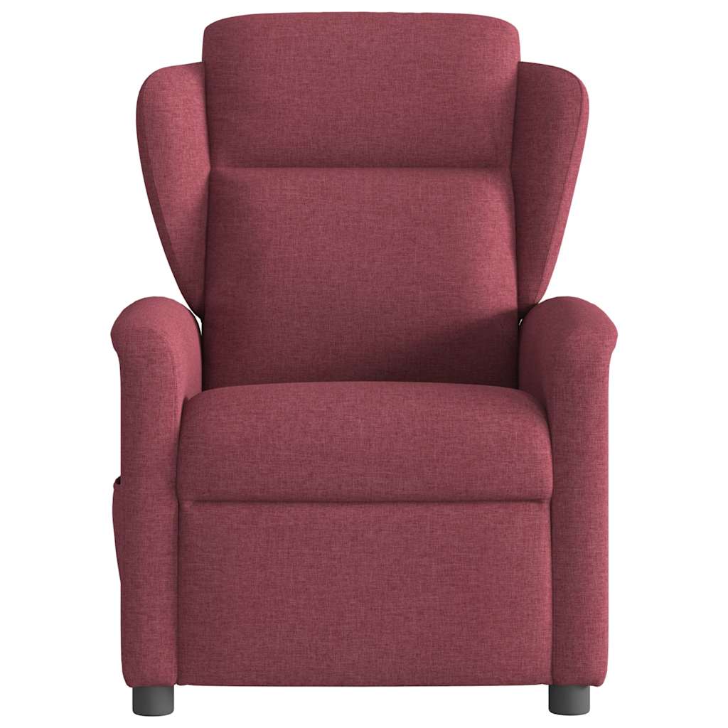 Relaxation Armchair Burgundy Fabric