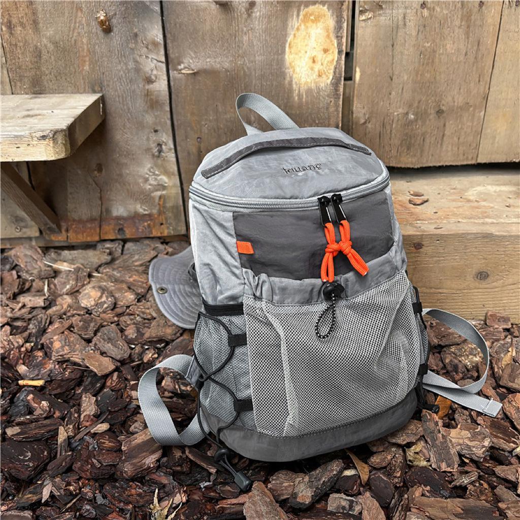 Nylon Outdoor Casual Rucksack with Main Compartment and Drawstring Pocket