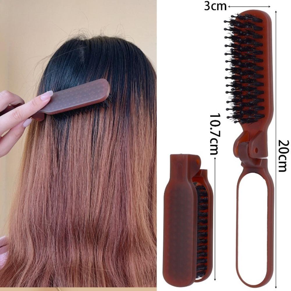 Anti Static Massage Hair Comb Boar Bristle Integrated Styling Combs Travel Hairdressing Supplies