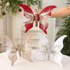 Celebration Christmas Butterfly Decor Props With Soft Fabric Accessories Party