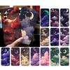 Scenery Anime Art Night Sky Stars Moon Phone Case For Samsung S25 S24 S23 S22 S21 S20 Ultra S20 S22 S21 S23 S20 FE S24 Plus