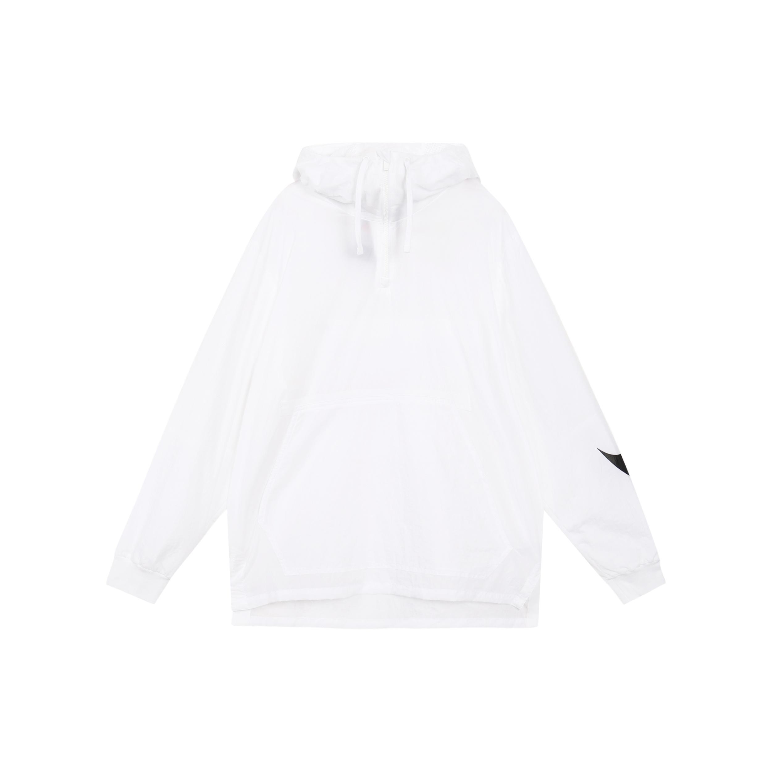 Nike Big Swoosh Large logo Half Zipper hooded Interchange Jacket White Men s CW6207-100 L