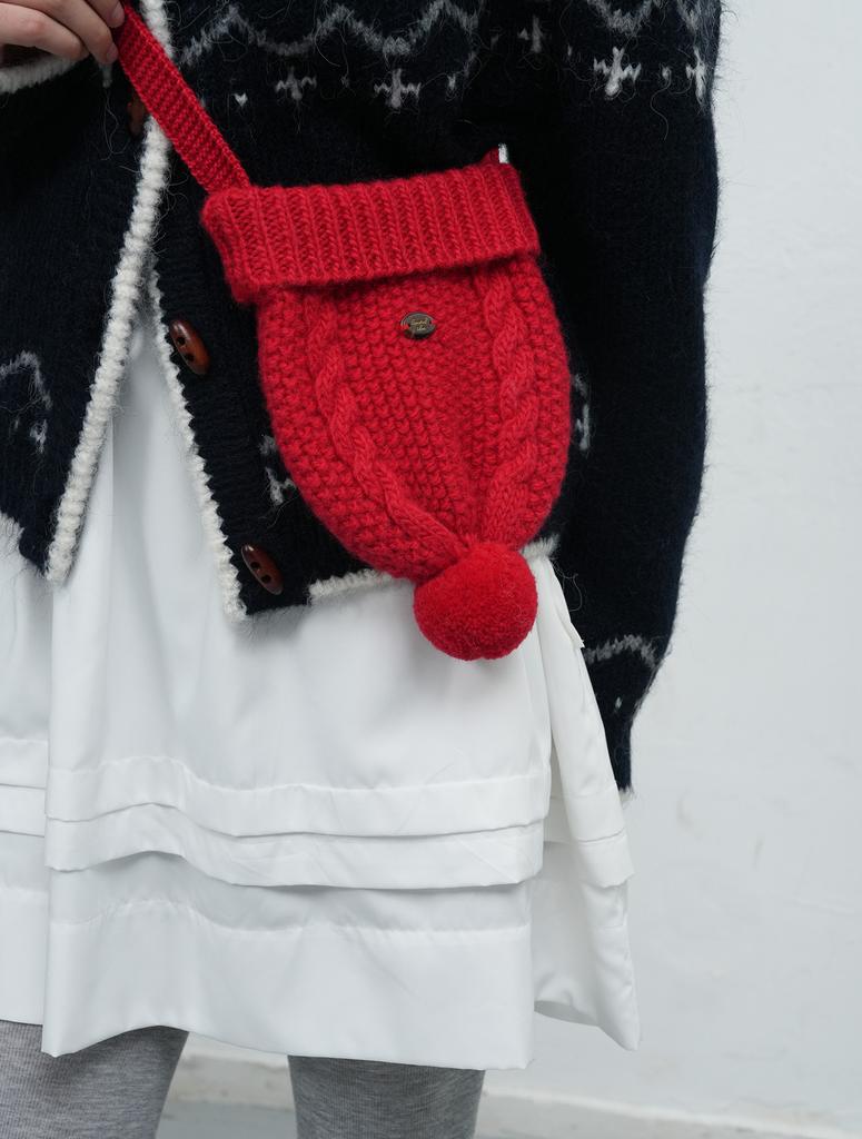 Generalidea Beanie Knit Bag [Red] / Wbe4L92513