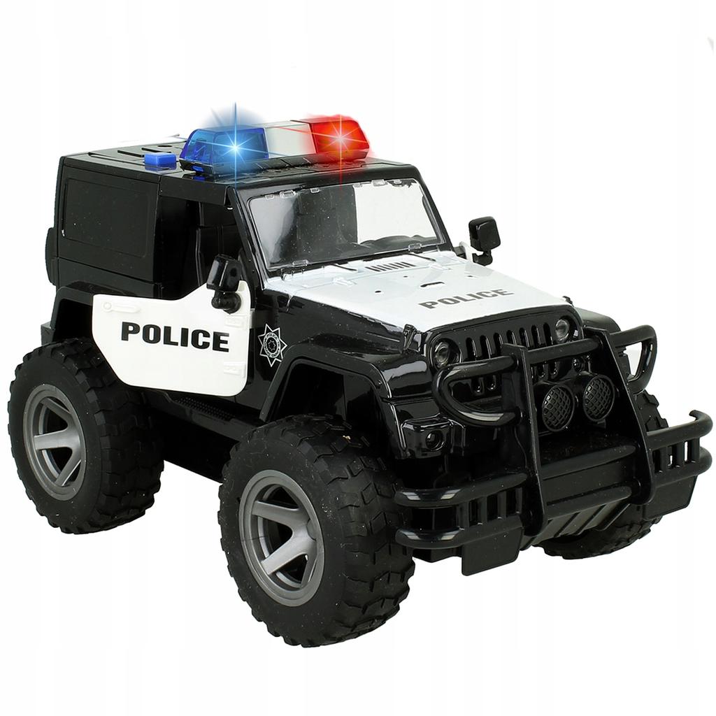 [PACZB][5] Police Jeep Car with Motor, Sound, LED Lights Z1104