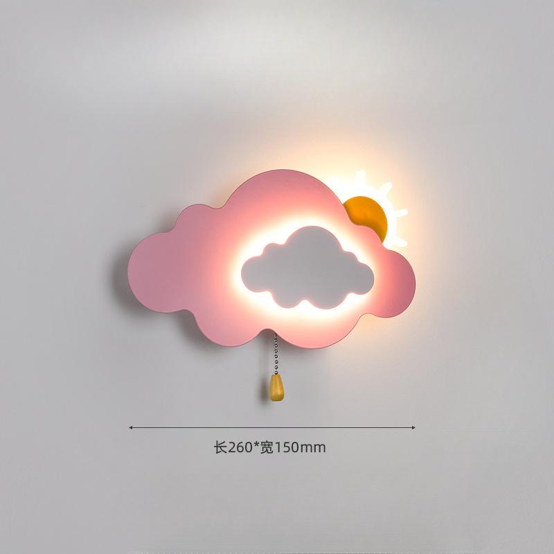 Nordic Macaron LED Glass Wall Lamps Beside Bedroom Light Fixtures Modern Children Room Cloud Wall Lamp Stairs Wall Light Sconces