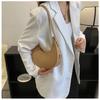 Women's Faux Leather Crescent Bag New Lightweight Shoulder Crossbody Purse Soft Texture Hobo Bag