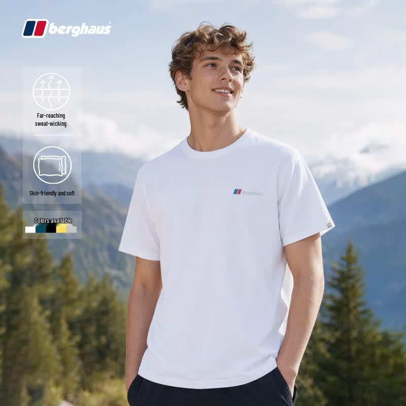 Berghaus Men s Class Logo Lightweight Breathable Outdoor T-Shirt 2XL