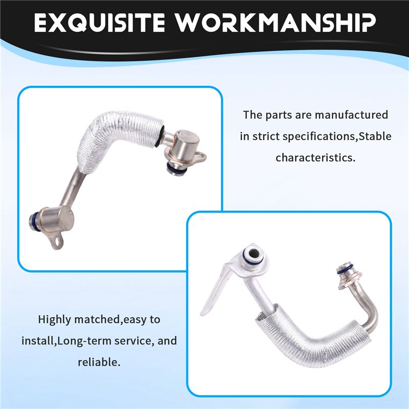 Turbocharger Hose Cooling Tube For BMW 11538663516 11538663517 11428626652 11428626653