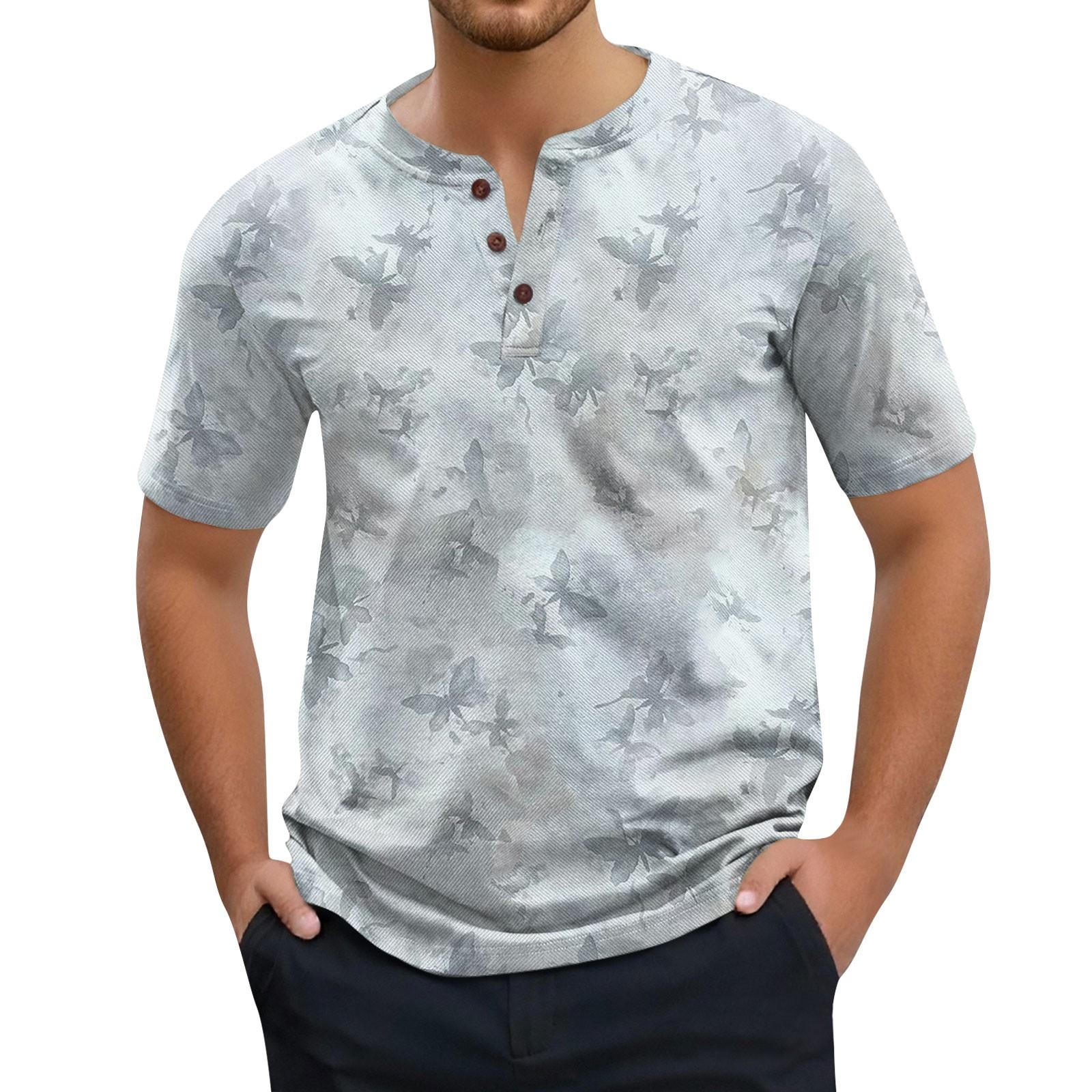 

Мужская мода принтованный короткий рукав топы футболка XXL