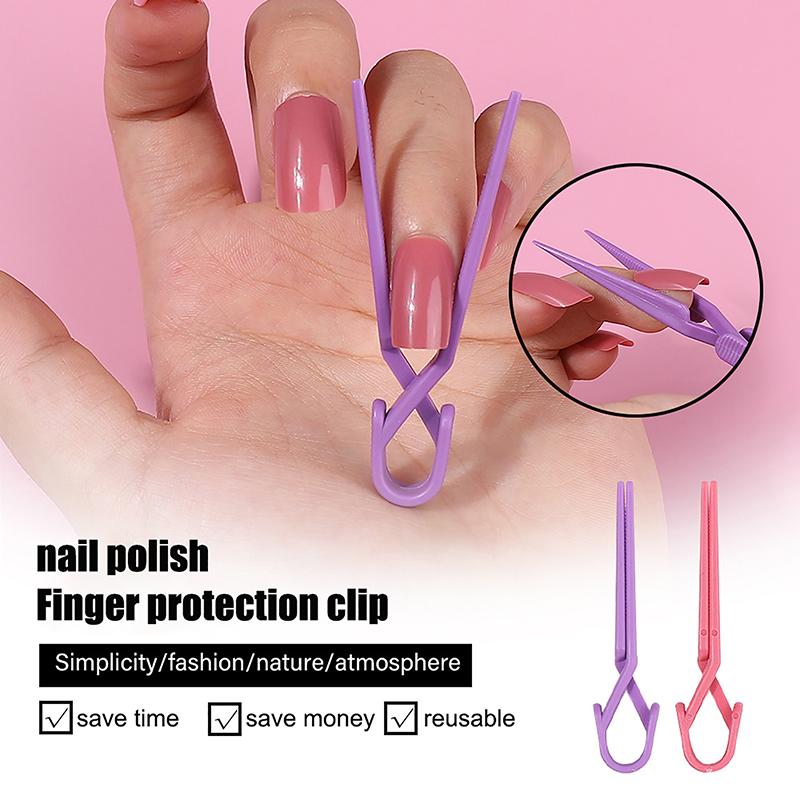 10 mieszanych klipsów ochronnych do zdobienia paznokci, wielokolorowe, antypoślizgowe, trwałe, zapobiegające wyciekaniu narzędzi do manicure