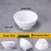 WUHE Melamine Diagonal Pattern Soup Bowl