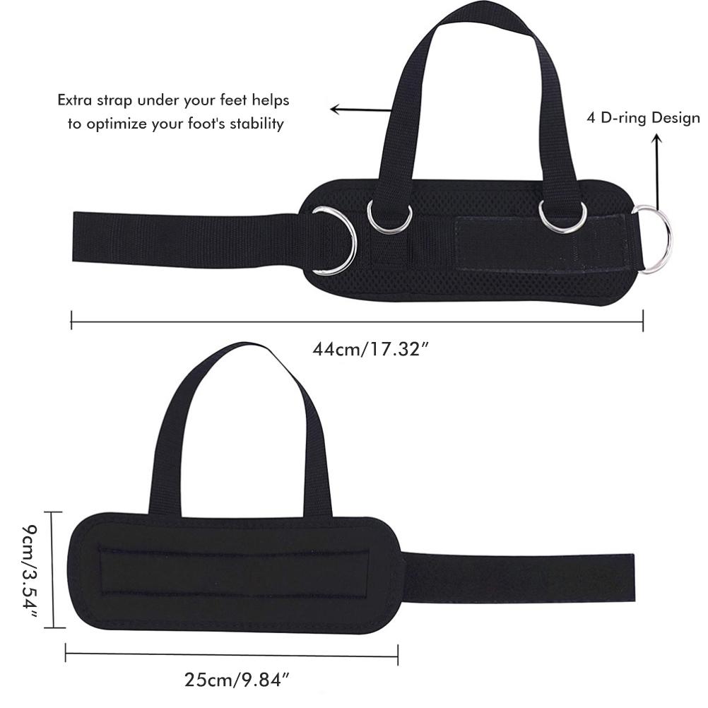 

1 пара ремней для лодыжки для насадок на кабельный тренажер, регулируемая манжета для лодыжки в помещении с 4 D-образными кольцами для