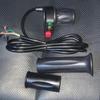 36/48v Electric Bike Throttle With Switch Power Display Self-locking Mountain Bike Speed Control Handle Bar Bike Accessories-ha