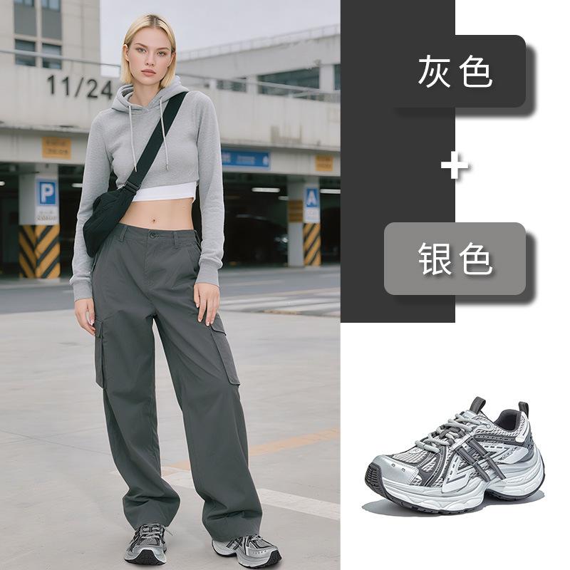 Absorbent sole dad shoes 2025 autumn new shoes women's shoes versatile casual sports women's shoes small height-increasing shoes