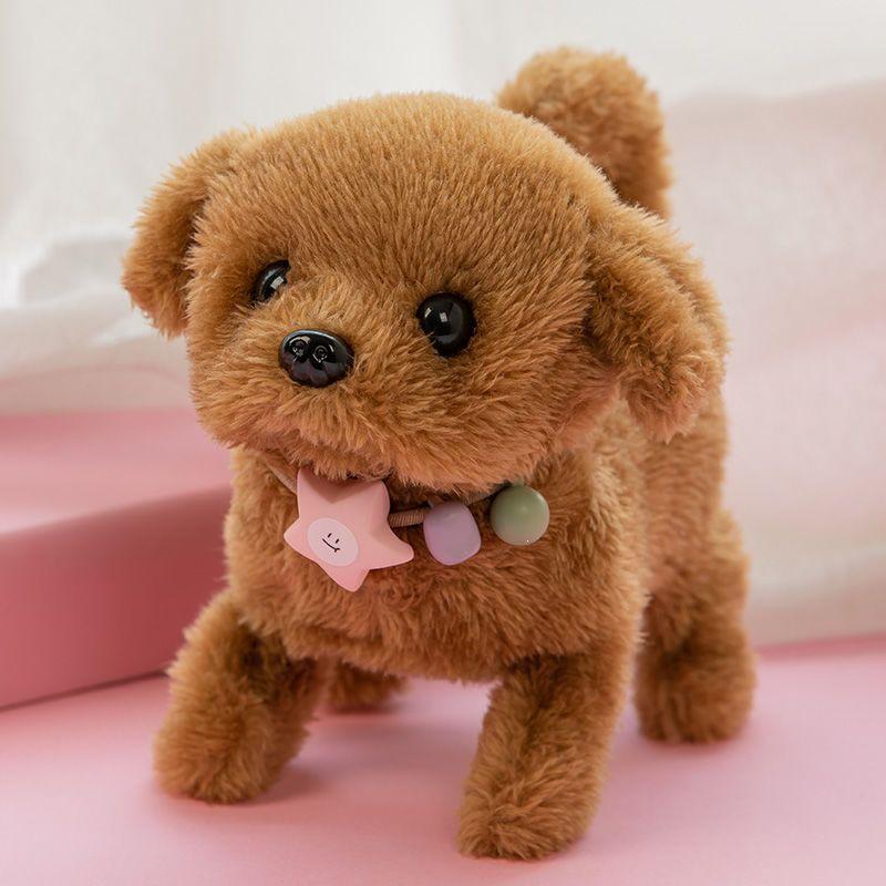Children s Electric Plush Toy Dog: Realistic Walking, Barking, and Dancing Robot Puppy