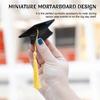 Creative Graduation Cap Hair Claw Yellow Tassels Commencement Hair Accessory  Party Celebration