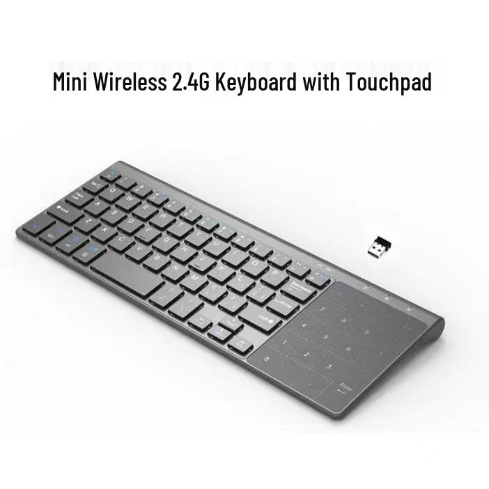 Ultra-Slim Mini Wireless Bluetooth Keyboard with Touchpad