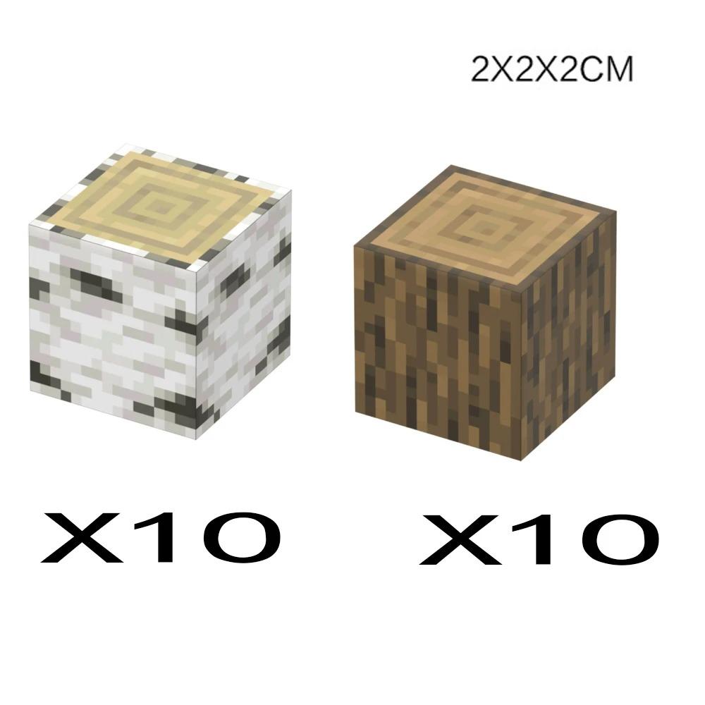 Animal Wheat Block Scene Building Mine World Magnetic Base Plate Magnetic Building Block Toys Children's Toys Gift DIY 2CM X045