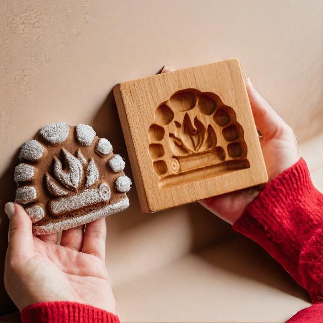 Langlebige 3D-Keksausstecher aus Holz - Präge-Backwerkzeuge Keksstempel für Lebkuchen Tier Festgeschenke