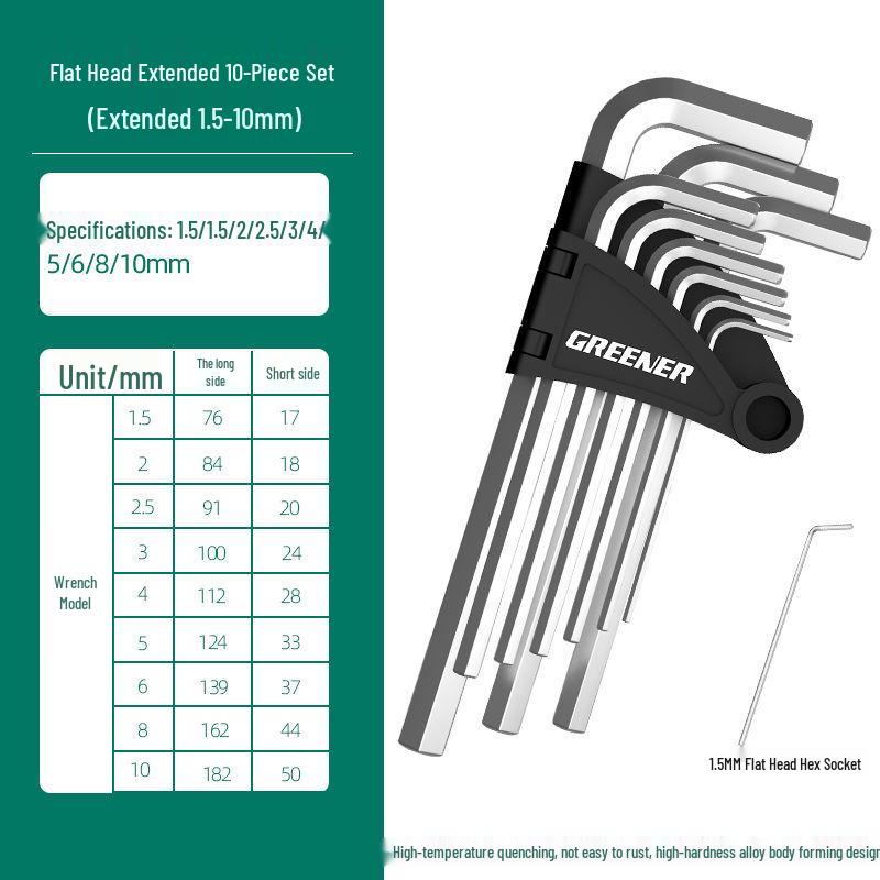6-Sided Hex Wrench Set - Universal Automatic Hex Key Tools