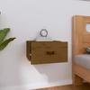 Wall Mounted Nightstand Honey Brown 40 X 29.5 X 22 Cm