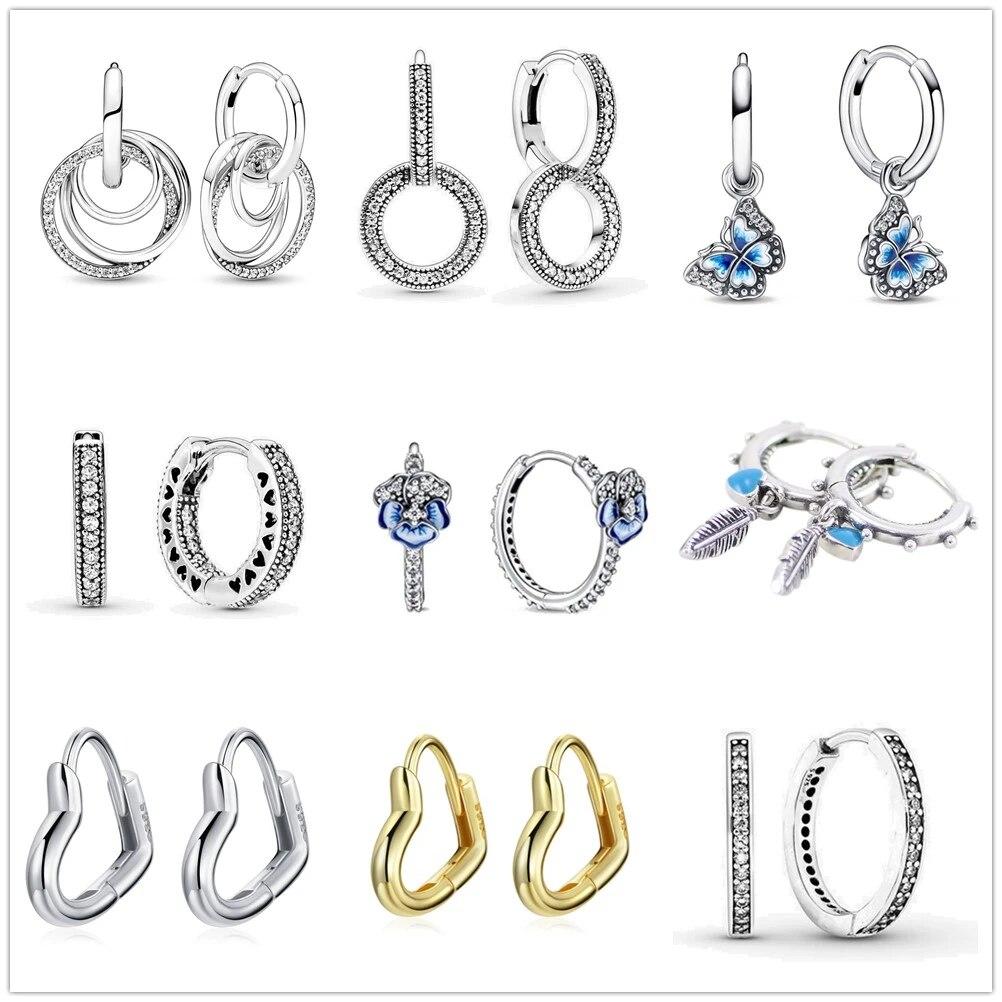 

Высокое качество посеребренные металлические серьги-бабочки с перьями и цветами для женщин, сверкающие серьги-капли с цирконом, свадебные украшения