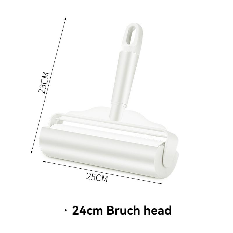 Lent Remover Roller Long Brush Holder Large Hair Removal Sticky Bed Floor Hair Cleanup Artifact Dust Roller Stick Hair Roller Br