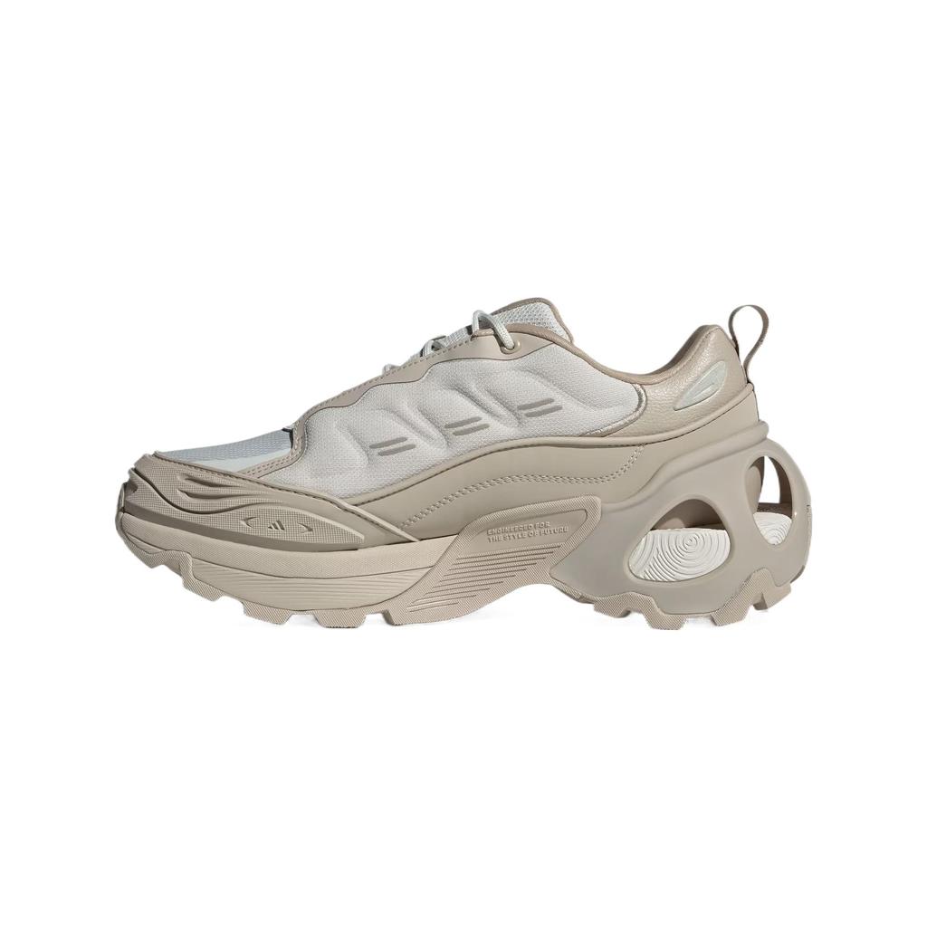Adidas Wonder Runner ARMD Comfortable Fabric Synthetic Leather Shock Absorbing Non-Slip Low-Top Running Shoes Unisex Running Shoes Brown Gray JS3810