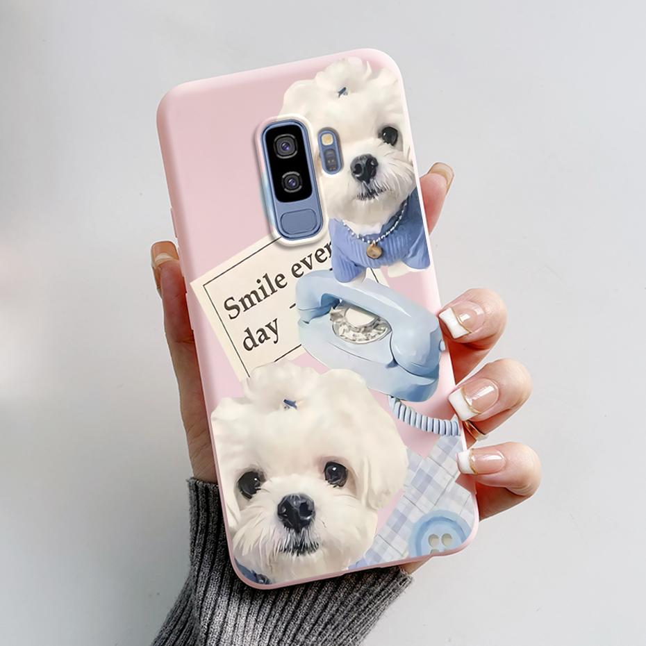 Silicone Back Cover for Coque Samsung Galaxy S9 Plus Cute Rabbit Panda Protective Soft Phone Case SamsungS9 S9Plus Funda Capas