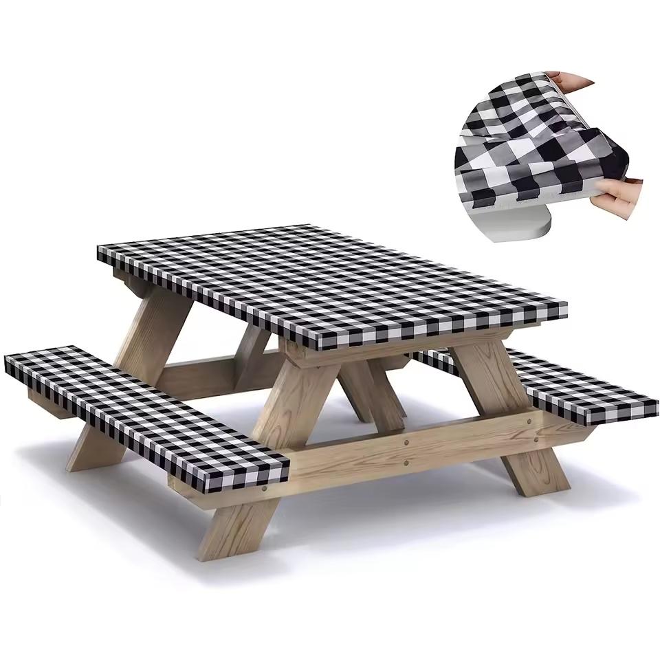 1set 76x182cm Waterproof Red White Plaid Picnic Table Cover Birthday Party Decoration Table Cover Birthday Party Supply