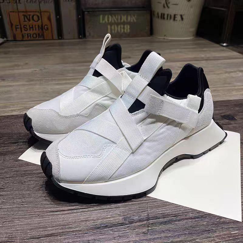 Vår Høst Dame Luksuriøse Sportssko Nye Fargeblokk Populære Trendy Myk Såle Uformelle Par Sneakers