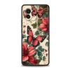 Blumen- und Schmetterlingsmuster Hülle Für Xiaomi Mi 15 14 13 12 11 Lite 14T 13T 12T 11T Pro Poco X7 X6 X5 X3 Pro F6 F5 F4 Abdeckung
