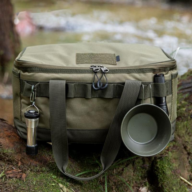 Outdoor Camping Storage Bag Waterproof Camping Travel Organizer Bag Large Capacity Storage Handbag Thermal Lunch Box Picnic Bag