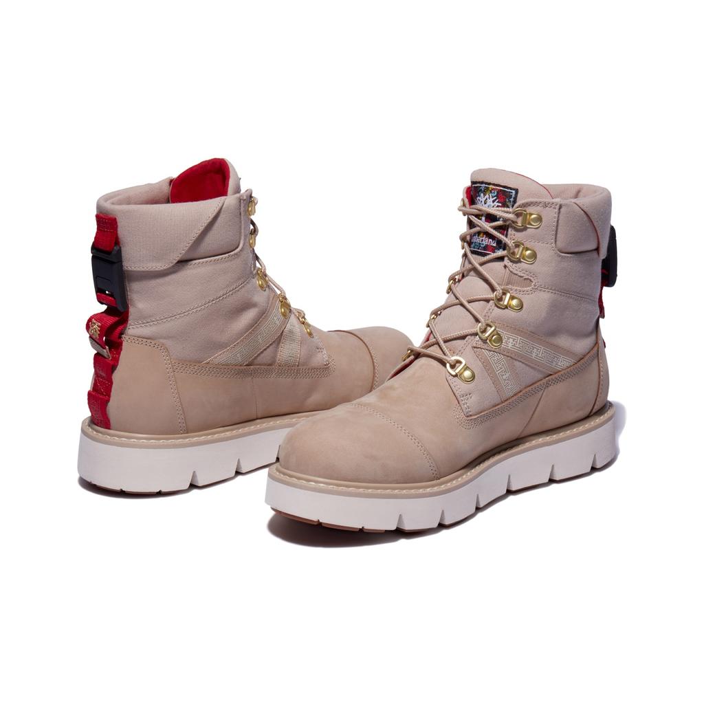 Timberland Raywood EK Comfortable Breathable Durable Waterproof Martin Boots Mid-Cut Beige Men boots A2PWS257