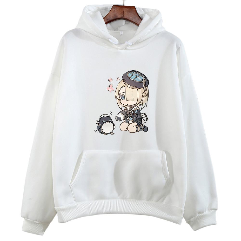 Genshin Impact Freminet Hoodie Women/Men Aesthetic Graphic Sweatshirt Unisex Funny Anime Clothing Fleece Vintage Pullovers Korea