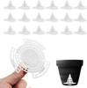 20 Pack Flower Pot Hole Mesh Pad,Cone Bottom Grid Gasket Drain Mat Cover Drainage Screen for Plants Bonsai Gardening Breathable Hydrophobic