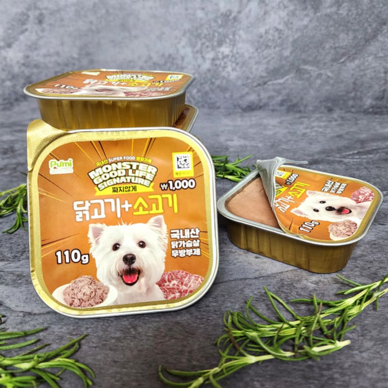 Purmi Monster Good Life Signature Stock Can Chicken & Beef For Dogs (110G)