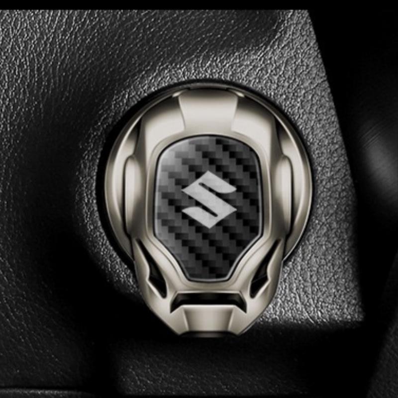One-button start button protective cover for automobile interior decoration is suitable for Suzuki decorative metal fittings. 1RF6A