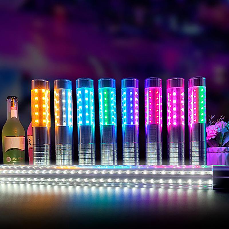 1Pcs Led Strobe Baton Champagne Wine Bottle Service Sparkler For Vip Nightclub Ktv Bar Led Flash Sticks Bottle Flash Baton