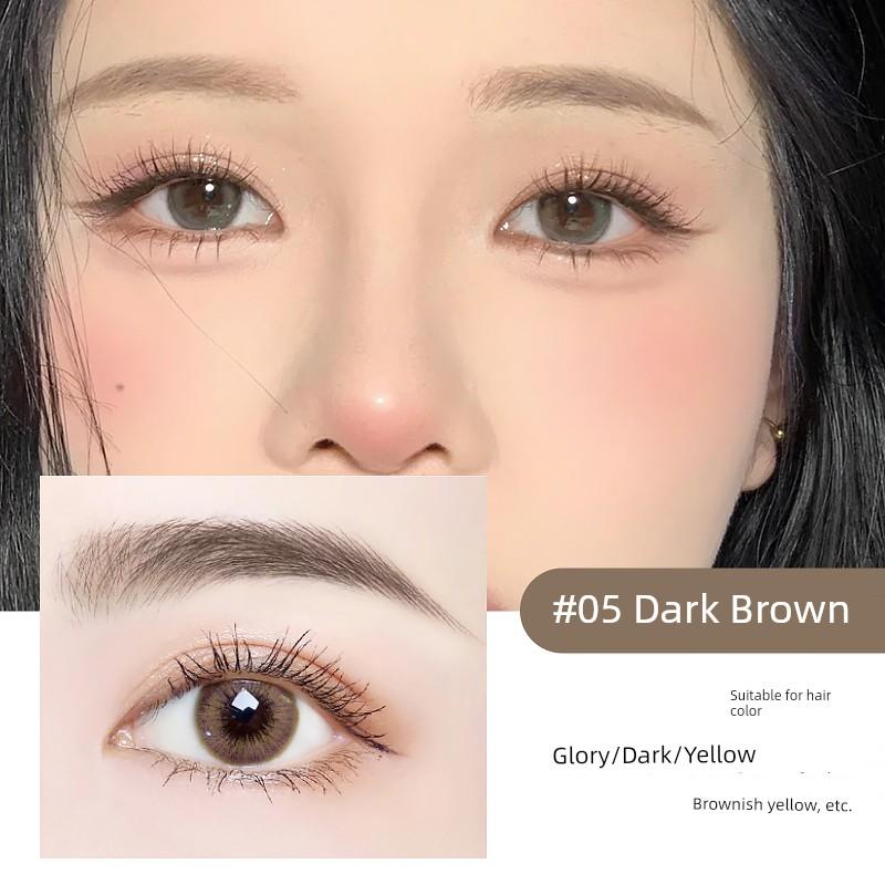 3 PCs Super Fine Eyebrow Pencil Female Eyeliner 2-in-1 Distinct Look Wild Eyebrow Anti-Lasting Non-Hydrophilic Decolorizing