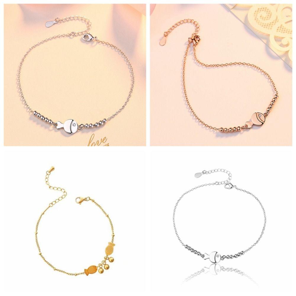 

Stainless Steel Small Fish Anklet Goldfish Cute Travelling Souvenir