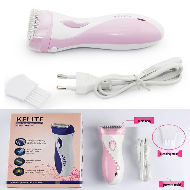 Rechargeable Women's Electric Epilator & Shaver for Underarm and Leg Hair Removal