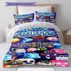 Blox Fruits Adventure Custom Name Pattern Bedding Quilt Set Quilt Cover Pillowcase Home Birthday Gift(1 * duvet cover + 2 * pillowcase, without core)