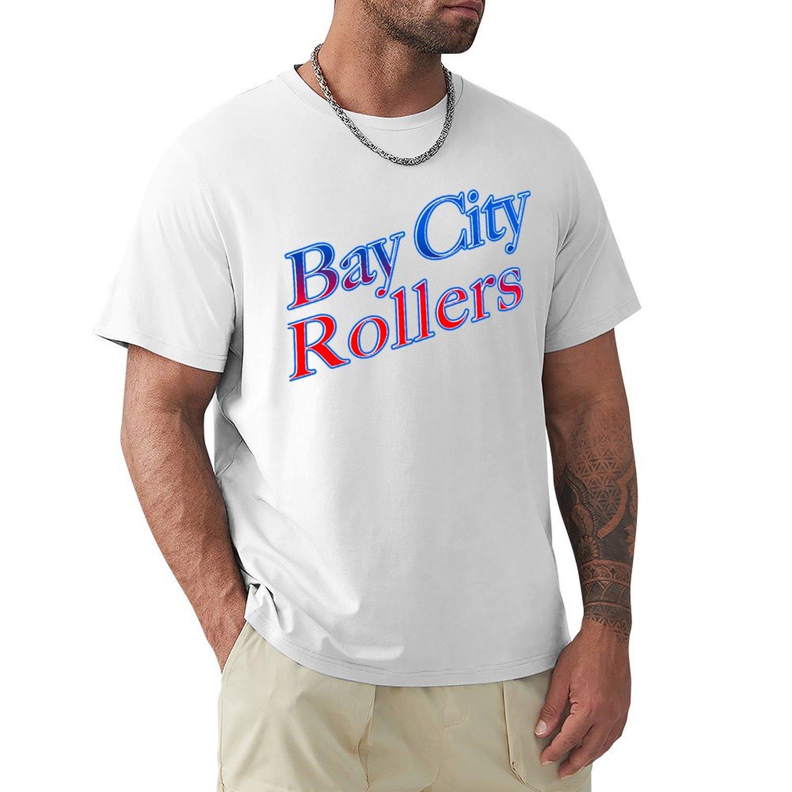 Funny Men Band Bay City Rollers Music Rock Retro Wave TShirt football t shirt cute tops new edition mens t shirt S