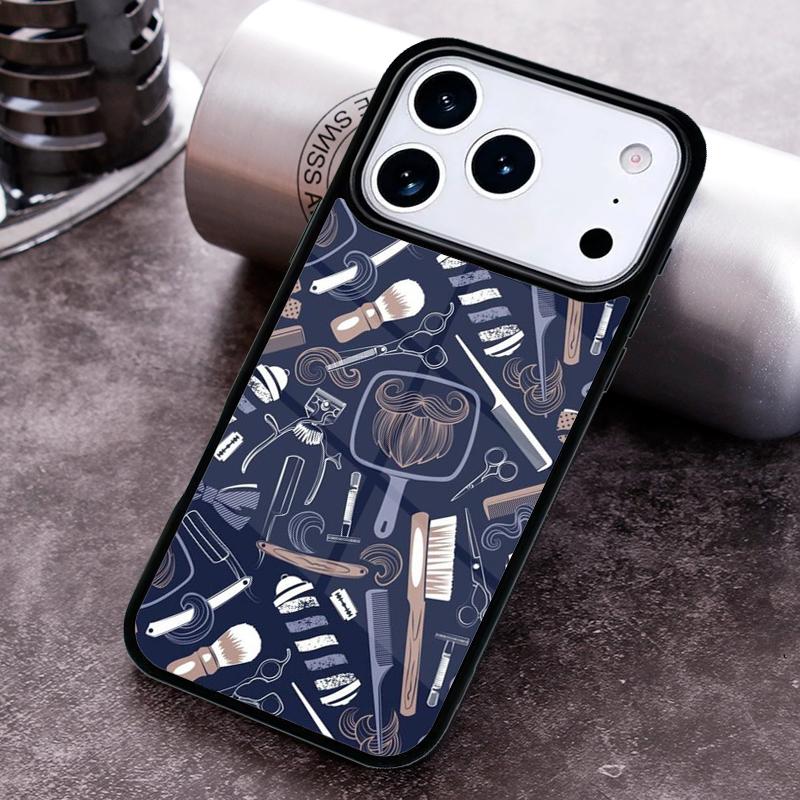 Hair Stylist Barber Hairdresser Tools Phone Case for iPhone 17 16 15 Pro Max Air 14 13 12 11 Plus Shockproof Cover