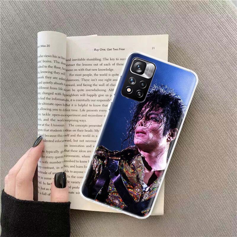 

Чехол для телефона Michael Jackson Легендарный певец Для Redmi Note 13 12 Pro Plus 14 15 Pro 5G 11 11T 11E 11S 10 Pro 10S 9 9S Чехол Мобильный Redmi Note 14S