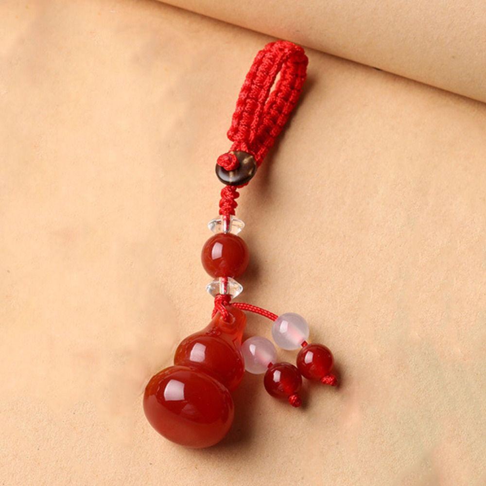 

Подвеска из тыквы из агата Good Moral, брелок-подвеска из тыквы из халцедона, подвеска для автомобиля красный